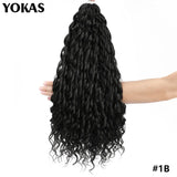 Jessica Hair Deep Wavy Twist Synthetic Crochet Hair Curly Hair Crochet Braids High Temperature Fiber Braiding Hair Extensions