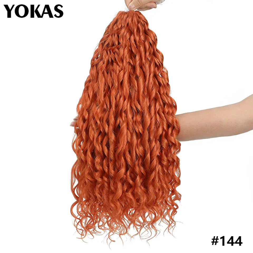 Jessica Hair Deep Wavy Twist Synthetic Crochet Hair Curly Hair Crochet Braids High Temperature Fiber Braiding Hair Extensions