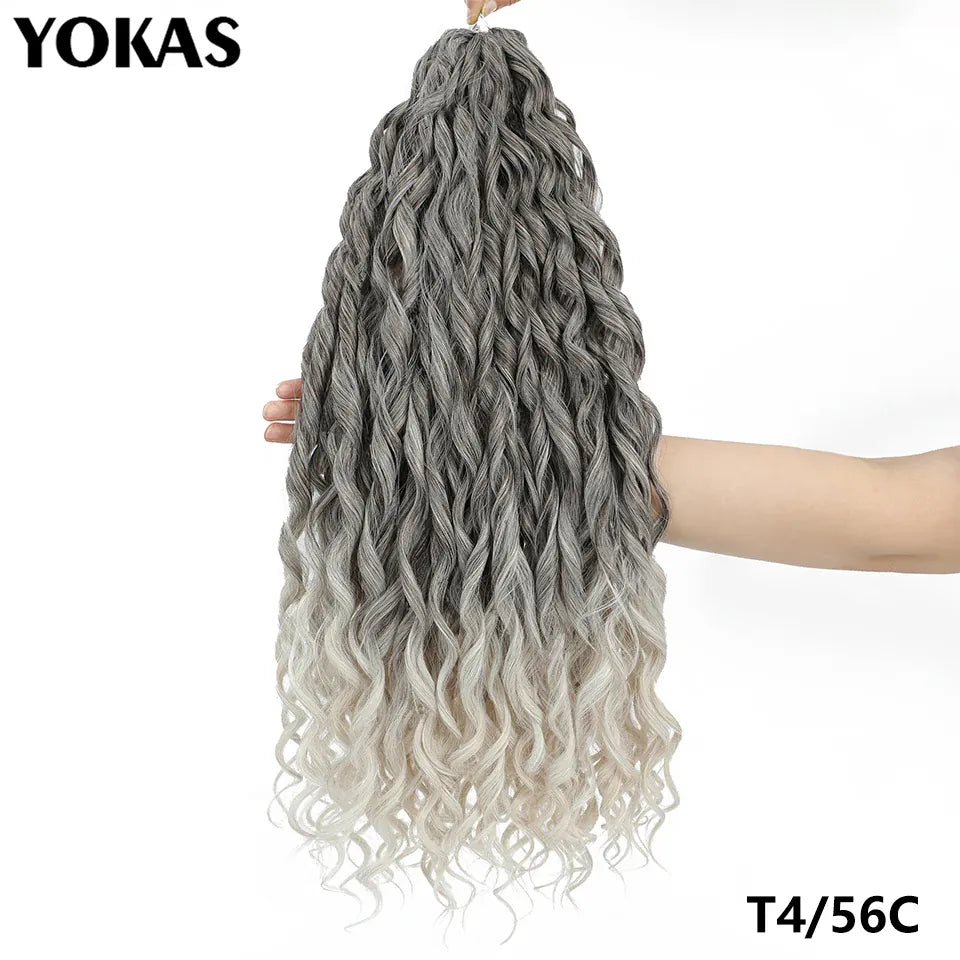 Jessica Hair Deep Wavy Twist Synthetic Crochet Hair Curly Hair Crochet Braids High Temperature Fiber Braiding Hair Extensions
