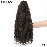 Jessica Hair Deep Wavy Twist Synthetic Crochet Hair Curly Hair Crochet Braids High Temperature Fiber Braiding Hair Extensions