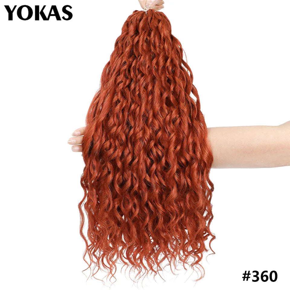 Jessica Hair Deep Wavy Twist Synthetic Crochet Hair Curly Hair Crochet Braids High Temperature Fiber Braiding Hair Extensions