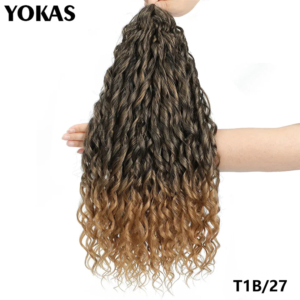 Jessica Hair Deep Wavy Twist Synthetic Crochet Hair Curly Hair Crochet Braids High Temperature Fiber Braiding Hair Extensions