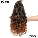 Jessica Hair Deep Wavy Twist Synthetic Crochet Hair Curly Hair Crochet Braids High Temperature Fiber Braiding Hair Extensions