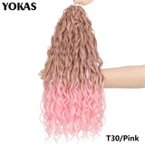 Jessica Hair Deep Wavy Twist Synthetic Crochet Hair Curly Hair Crochet Braids High Temperature Fiber Braiding Hair Extensions