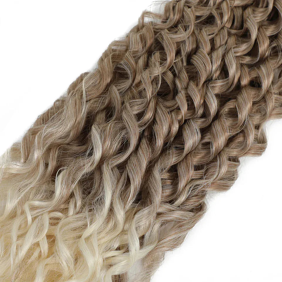 Jessica Hair Deep Wavy Twist Synthetic Crochet Hair Curly Hair Crochet Braids High Temperature Fiber Braiding Hair Extensions