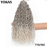 Jessica Hair Deep Wavy Twist Synthetic Crochet Hair Curly Hair Crochet Braids High Temperature Fiber Braiding Hair Extensions