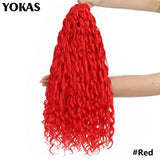 Jessica Hair Deep Wavy Twist Synthetic Crochet Hair Curly Hair Crochet Braids High Temperature Fiber Braiding Hair Extensions