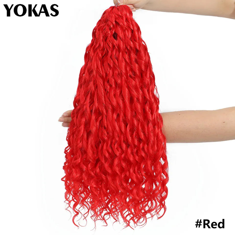 Jessica Hair Deep Wavy Twist Synthetic Crochet Hair Curly Hair Crochet Braids High Temperature Fiber Braiding Hair Extensions