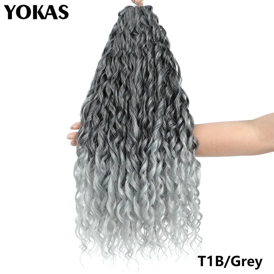 Jessica Hair Deep Wavy Twist Synthetic Crochet Hair Curly Hair Crochet Braids High Temperature Fiber Braiding Hair Extensions