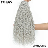 Jessica Hair Deep Wavy Twist Synthetic Crochet Hair Curly Hair Crochet Braids High Temperature Fiber Braiding Hair Extensions