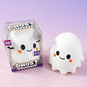 Jumbo Cute Ghost Squishy, Slow-Rising Stress Relief Squeeze Toy with Window Box for Halloween Gifts and Desktop Décor