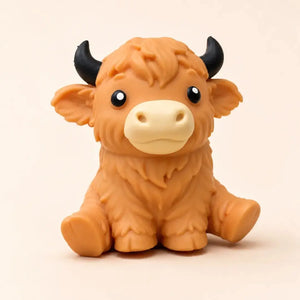 Jumbo Highland Cow Squishy Fidget Toy, Soft Slow Rising Sensory Stress Relief