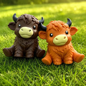Jumbo Highland Cow Squishy Fidget Toy, Soft Slow Rising Sensory Stress Relief