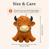 Jumbo Highland Cow Squishy Fidget Toy, Soft Slow Rising Sensory Stress Relief