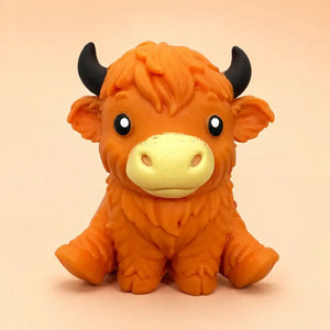 Jumbo Highland Cow Squishy Fidget Toy, Soft Slow Rising Sensory Stress Relief