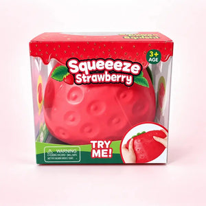 Jumbo Peach Strawberry & Cheese Squishy Toys – Large Slow Rising Sensory Stress Relief Squeeze Toys