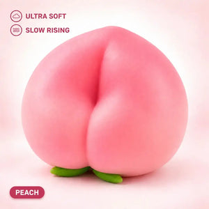 Jumbo Peach Strawberry & Cheese Squishy Toys – Large Slow Rising Sensory Stress Relief Squeeze Toys