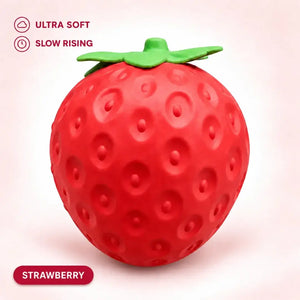 Jumbo Peach Strawberry & Cheese Squishy Toys – Large Slow Rising Sensory Stress Relief Squeeze Toys
