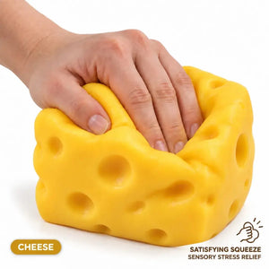 Jumbo Peach Strawberry & Cheese Squishy Toys – Large Slow Rising Sensory Stress Relief Squeeze Toys