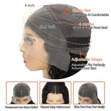 Kinky Curly Short Bob Cut 13X4 HD Lace Frontal Human Hair Wig for Women Prepluck Hairline Bleached Knots Glueless Wigs