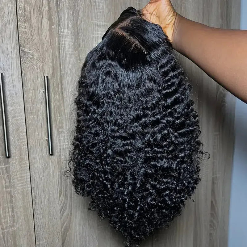 Kinky Curly Short Bob Cut 13X4 HD Lace Frontal Human Hair Wig for Women Prepluck Hairline Bleached Knots Glueless Wigs