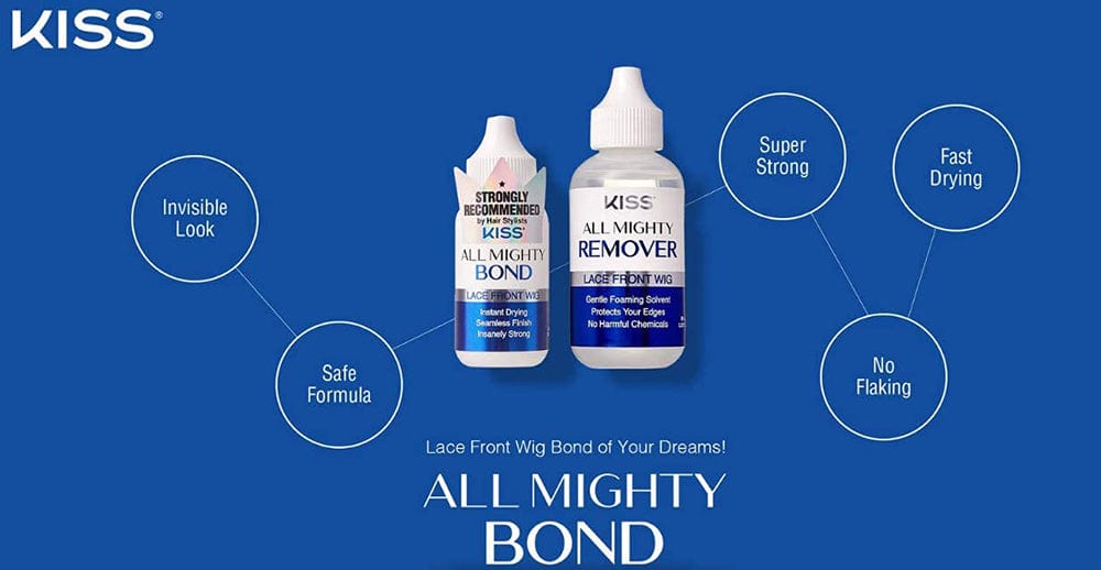 Kiss All Mighty Bond Lace Front Wig Glue and Remover Kit KAMBKIT01