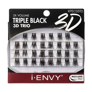 Kiss I-Envy 3X Volume Triple Black 3D Trio - KPEC03TD