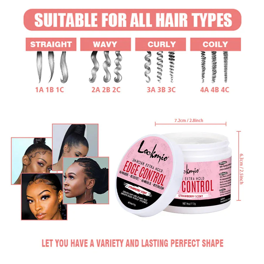 Lace Melting Spray Wig Adhesive Invisible Wig Glue for Toupee Front Closure Natural Hairline Styling Wax Bangs Edge Control Gel