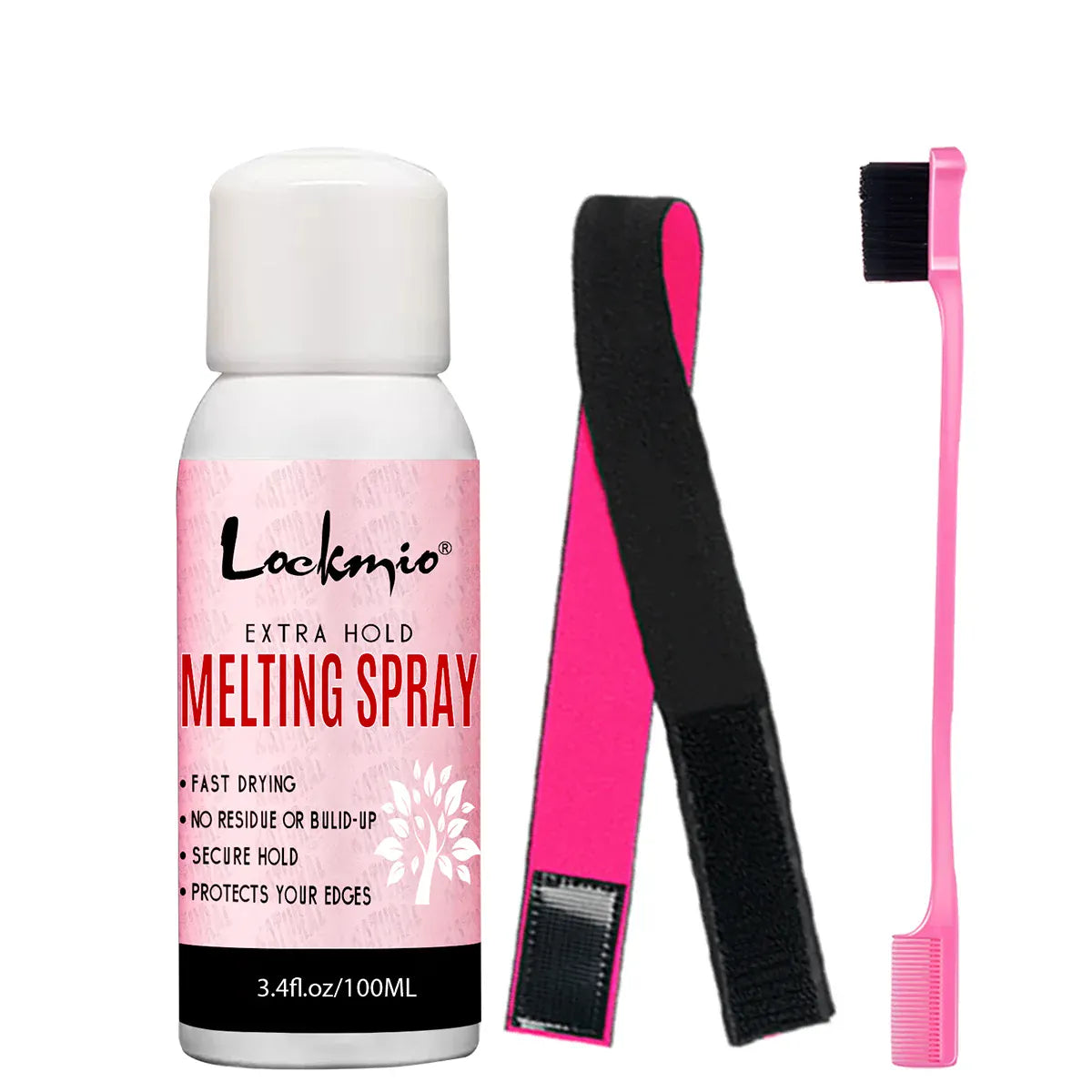 Lace Melting Spray Wig Adhesive Invisible Wig Glue for Toupee Front Closure Natural Hairline Styling Wax Bangs Edge Control Gel