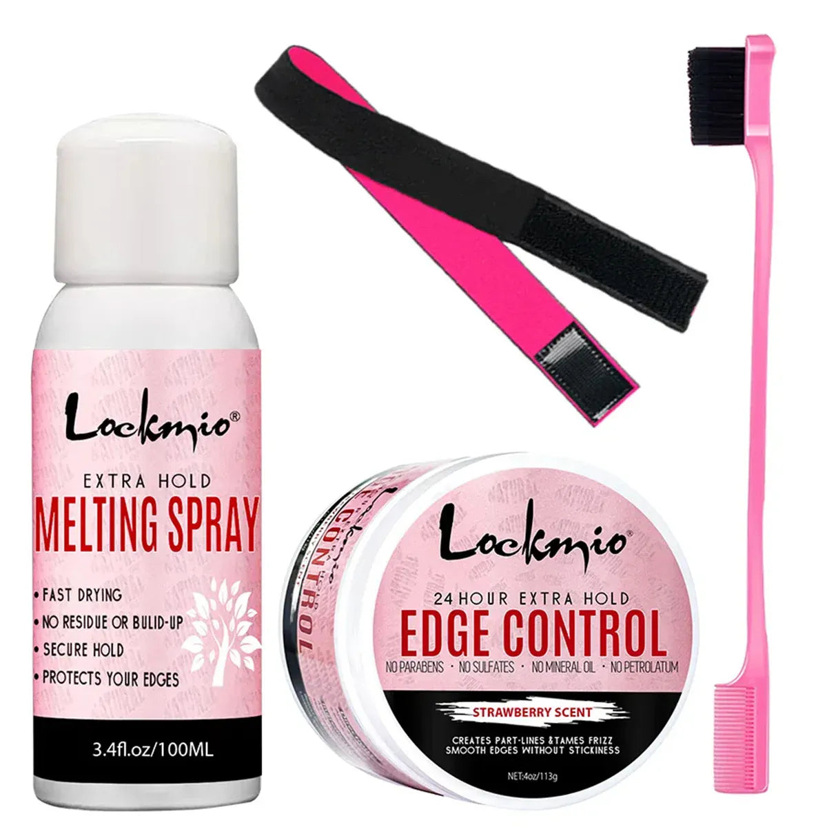 Lace Melting Spray Wig Adhesive Invisible Wig Glue for Toupee Front Closure Natural Hairline Styling Wax Bangs Edge Control Gel