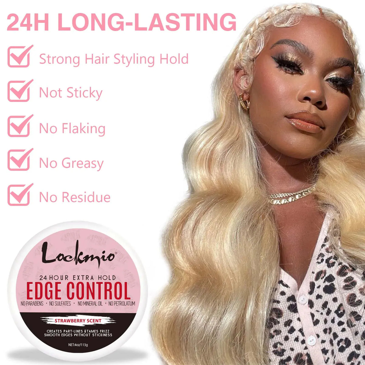 Lace Melting Spray Wig Adhesive Invisible Wig Glue for Toupee Front Closure Natural Hairline Styling Wax Bangs Edge Control Gel