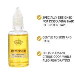 Lace Wig Glue & Remover, Strong Hold Adhesive for Wigs, Toupees and Closures