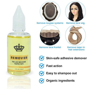 Lace Wig Glue & Remover, Strong Hold Adhesive for Wigs, Toupees and Closures