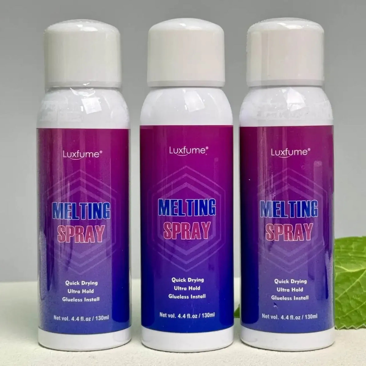 Luxfume strong hold lace melting spray adhesive for wigs and hair extensions by HSF Marketplace