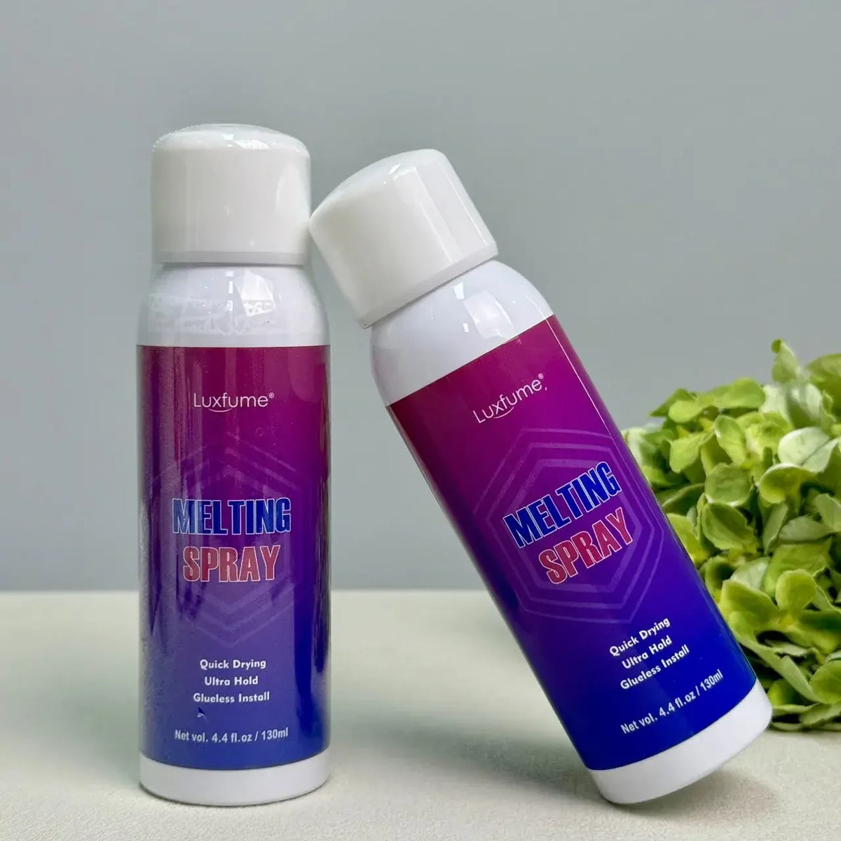 Luxfume strong hold lace melting spray adhesive for wigs and hair extensions by HSF Marketplace
