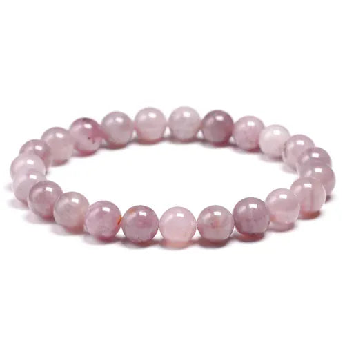 Madagascar Natural Rose Quartz Bead Bracelet Women Girls Fashion Stone Handmade Strength Yoga Healing Energy Jewelry Gift