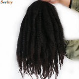 Marley Twist Braiding Hair Pre Stretched 1- 6 Packs Ombre Afro Kinky Curly Crochet Hair for Faux Locs Jumbo Marley Twists Hair