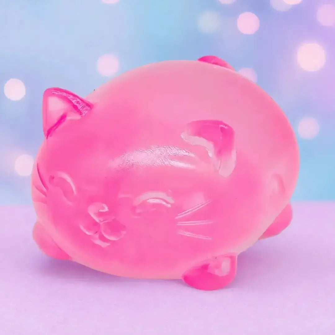 Mini Cute Cat Maltose Squishy Fidget Toy, Soft Sensory Stress Relief Squeeze for Adults and Students