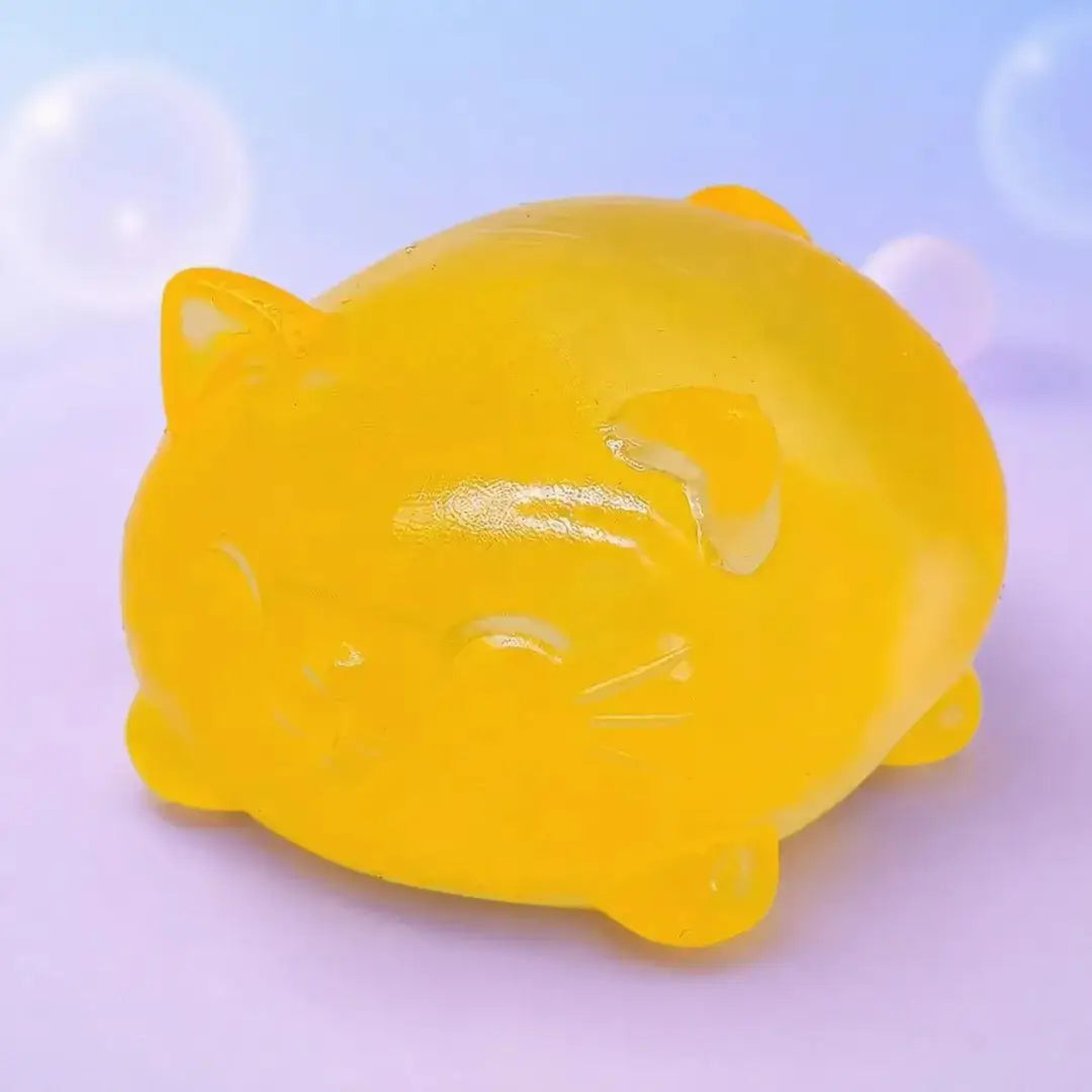 Mini Cute Cat Maltose Squishy Fidget Toy, Soft Sensory Stress Relief Squeeze for Adults and Students