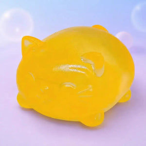 Mini Cute Cat Maltose Squishy Fidget Toy, Soft Sensory Stress Relief Squeeze for Adults and Students