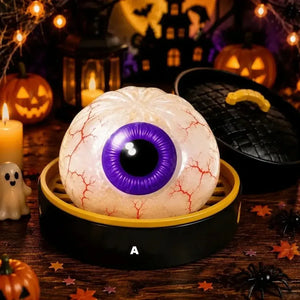 Mini Halloween Squishy Squeeze Toy, 55mm Soft Stress Relief Fidget Figurine for Desk Decor