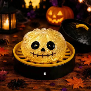 Mini Halloween Squishy Squeeze Toy, 55mm Soft Stress Relief Fidget Figurine for Desk Decor
