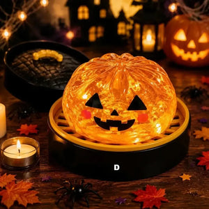 Mini Halloween Squishy Squeeze Toy, 55mm Soft Stress Relief Fidget Figurine for Desk Decor