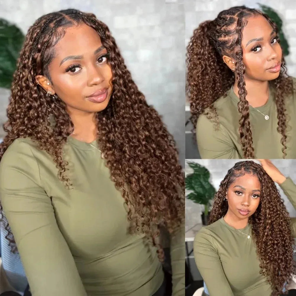 Miracle Knot Feathered Crochet Human Hair For Braiding Boho Braids 100%Raw Human Hair Burmese Curly Human Crochet Hair Extension