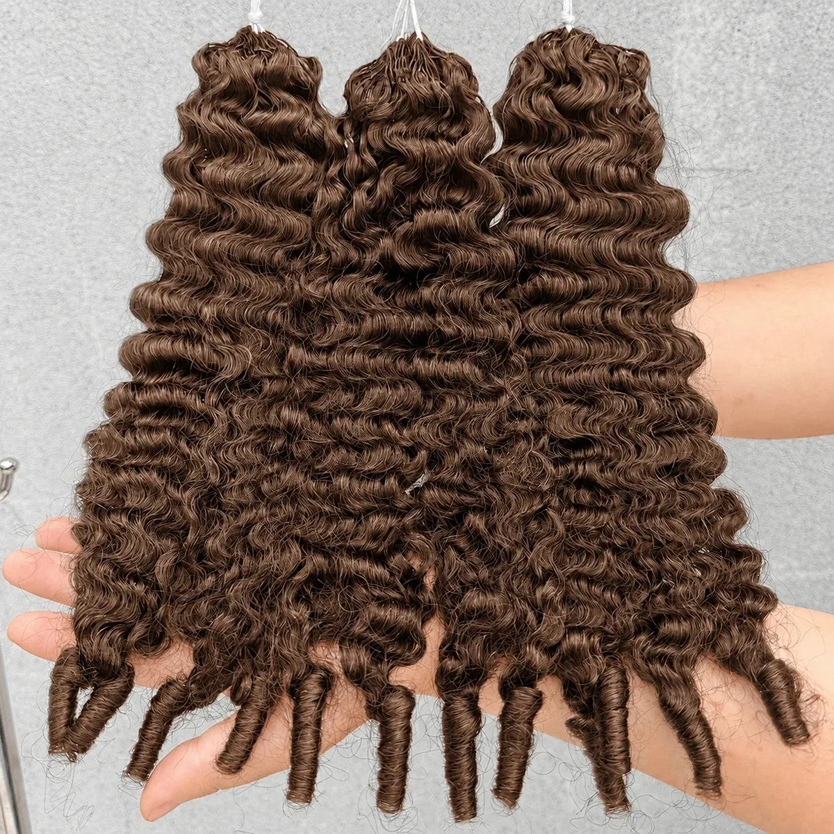 Miracle Knot Feathered Crochet Human Hair For Braiding Boho Braids 100%Raw Human Hair Burmese Curly Human Crochet Hair Extension
