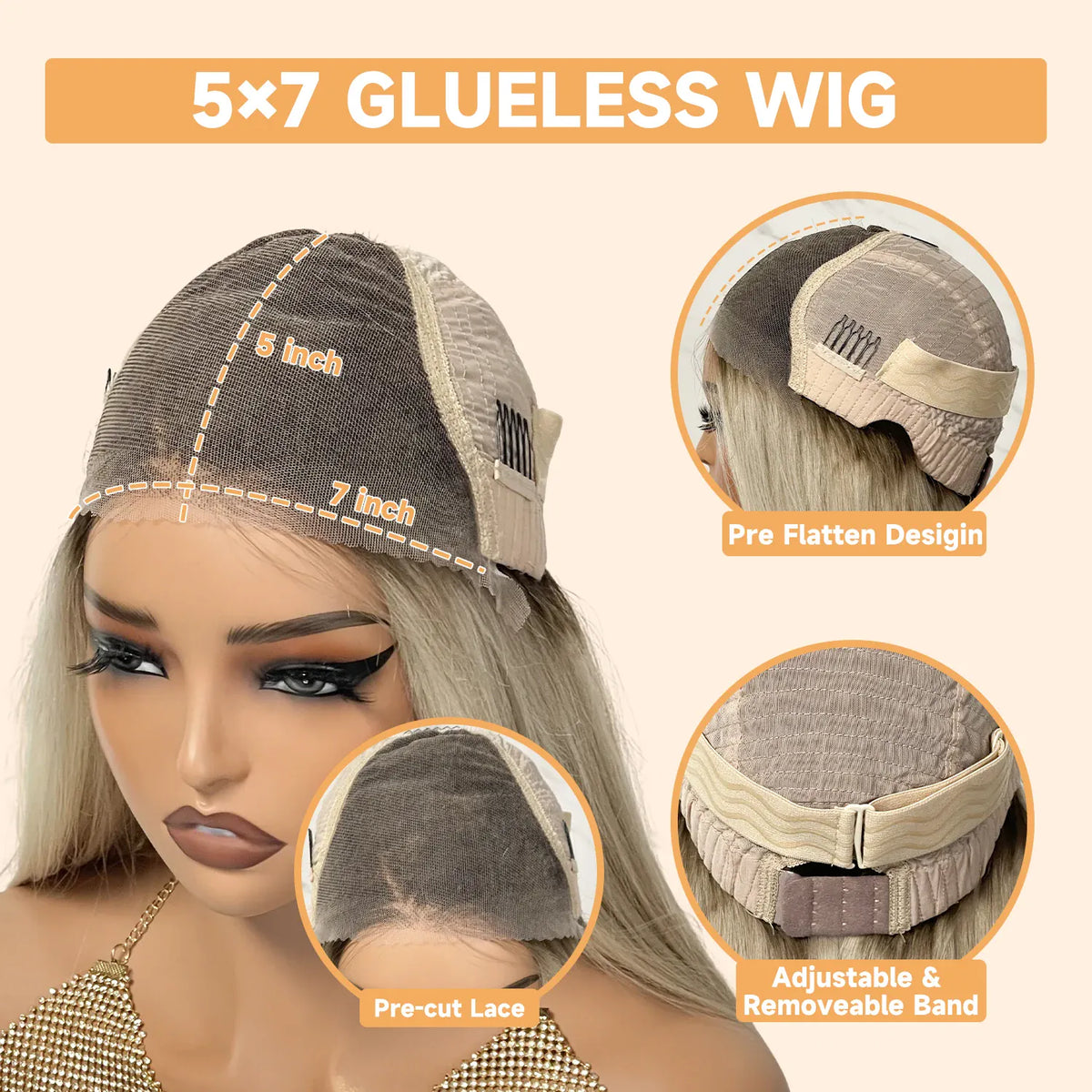 Moonlass Meteorite Ash Blonde Kinky Curly 100% Human Hair Wig Hair Confidence Boost 13x6 Upgrade Nude Lace Wigs 210% Density Wig