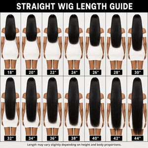 (Myth Jaded) Straight Human Hair HD Lace Front Wig 13x4 or 13x6, Brazilian Hair, 200% Density, Pre-Plucked, 18–46 Inch