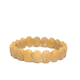 Natural 10x15mm Faceted Flashing Stone Beads Bracelets Handmade Reiki Healing Meditation Bangles Elastic Rope Couple Jewelry