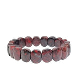 Natural 10x15mm Faceted Flashing Stone Beads Bracelets Handmade Reiki Healing Meditation Bangles Elastic Rope Couple Jewelry