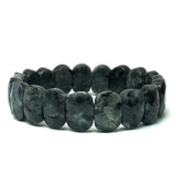 Natural 10x15mm Faceted Flashing Stone Beads Bracelets Handmade Reiki Healing Meditation Bangles Elastic Rope Couple Jewelry